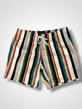 PacSun Striped Drawstring Shorts Men’s Medium Elastic Waist Casual Beach Summer